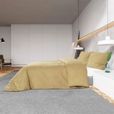 Set posteljine za poplun smeđesivi 200x200cm lagana mikrovlakna | shoptok.hr