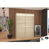 ADRK Klizni ormar DENVER 150 s LED rasvjetom - SONOMA-SONOMA HRAST | shoptok.hr