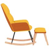  Stolica za ljuljanje od tkanine sa stolcem boja senfa | shoptok.hr