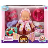  Lutka Cute Baby &amp;ndash; Realistična beba s priborom za igru Roza Slike