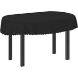  Tkanina za stol 5 kom. Ovalni Tamnosiva 130 x 180 cm | shoptok.hr