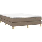  S oprugama i madracem smeđesivi 140 x 190 cm od tkanine | shoptok.hr