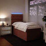 Box spring krevet s madracem ružičasti 100x200 cm baršunasti | shoptok.hr