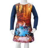  Dječja haljina s dugim rukavima modra 128 | shoptok.hr