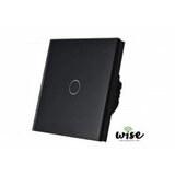 Wise wifi prekidač SLW, stakleni panel - 1 taster crna P0003 Cene