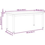  Stolić za kavu Siva Sonoma 100 x 50 x 45 cm Konstruirano drvo | shoptok.hr