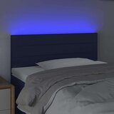  Posteljno vzglavje modro 80x5x78/88 cm blago | Shoptok.si