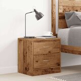 vidaXL Nočna omarica starinski les 40x30x40 cm iverna plošča | Shoptok.si