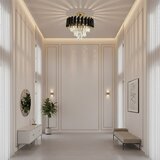  Plafonski luster CRISTAL 5xE14/10W/230V crna/zlatna | Eponuda.com