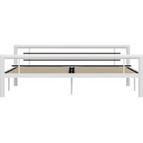  Okvir za krevet bijelo-crni metalni 180 x 200 cm | shoptok.hr