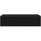  Zidna polica s ladicama crna 60x26,5x15 cm izrađeno drvo | Eponuda.ba