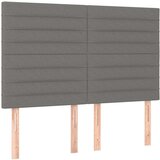  Box spring postelja z vzmetnico temno siva 140x200 cm blago, (20790733) | Shoptok.si