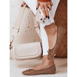 DStreet Baleriny damskie na płaskiem obcasie ASTELLA khaki | shoptok.hr
