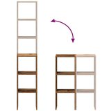 vidaXL Police za knjige 2 kom složive 30x30x80 cm konstruirano drvo | shoptok.hr