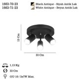 Opviq Luster Lume-70-23, O5.5, 11cm, IP20 crna | Eponuda.ba