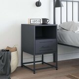 vidaXL Nočna omarica antracit 36x39x60,5 cm jeklo | Shoptok.si