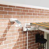  Skrovita tenda Zelena i žuta 500 × 300 cm Poliester i metal | shoptok.hr