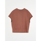 Sinsay Soft touch dukserica s kratkim rukavima s dodatkom viskoze | shoptok.hr