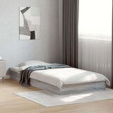 vidaXL Posteljni okvir siva sonoma 75x190 cm inženirski les | Shoptok.si
