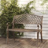 vidaXL Vrtna klop 102 cm liti aluminij bronaste barve | Shoptok.si