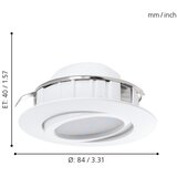 Eglo 95857- Komplet 3x LED prigušiva ugradna svetiljka PINEDA LED/5,5W/230V | Eponuda.com