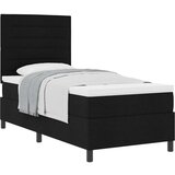  Vzmetnica s škatlo z vzmetnico Črna 90x200 cm Tkanina, (22083070) | Shoptok.si