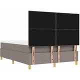  s opruga kutije Sivo-smeđa 190 x 140 cm tkanina | shoptok.hr