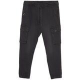 Cropp - Hlače jogger iz džinsa - Črna Cene