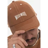 Wood Wood Pamučna kapa sa šiltom boja: smeđa, s aplikacijom, 12240807.7083-ANTHRACITE