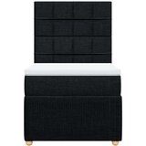  Box spring krevet s madracem crni 90x190 cm od tkanine | shoptok.hr