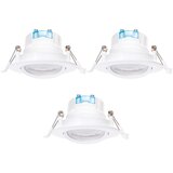 Aigostar set 3x led ugradna svetla LED/5W/230V 3000K, prečnik 8,5 cm, bela Cene