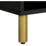 TV ormarić crni 100 x 33 x 46 cm od konstruiranog drva | shoptok.hr