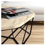 Hanah home Club sto Diamond, 90x38x90 cm, krem | Eponuda.ba