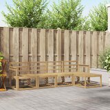  Set vanjskih sofa 5 pcs Bijela 249 x 122,5 x 73 cm Cene