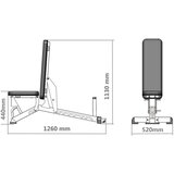  L1237 podesiva klupa za vježbanje polumobiteljska hms | shoptok.hr
