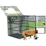 BINGOPAW Kletka za pse, trdna kovinska konstrukcija, prostoren dizajn, črna, XL 42x30.5x34.8 palca, (5000211845) Cene
