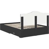  Okvir za krevet Crna 140 x 190 cm Konstruirano drvo | shoptok.hr