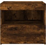  Noćni ormarići s LED svjetlima 2kom dimljeni hrast 50x40x45 cm | shoptok.hr