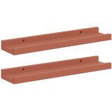  Polica na zidu 2 pcs Crvena 40 x 9 x 3 cm Konstruirano drvo | Eponuda.com
