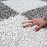 Lesnina XXXL PREPROGA Z VISOKIM FLOROM Milano tkano bela, svetlo siva | Shoptok.si