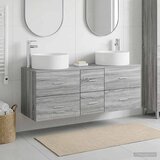  Set namještaja za kupaonicu 3 kom. Siva Sonoma 49.5 x 44.5 x 65.5 cm | Shoptok.si