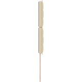  LED uzglavlje sa linijskim dizajnom krem 90 cm tkanina | shoptok.hr