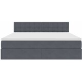  s od storage s uzglavljem Tamno siva 160 x 200 cm Baršun | shoptok.hr