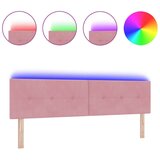  LED Uzglavlje s dugmadi u ružičastoj boji 90 cm od baršuna | shoptok.hr