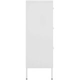 vidaXL Omarica s predali bela 80x35x101,5 cm jeklo | Shoptok.si