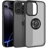 AVIZAR Ohišje za iPhone 16 Pro Max Bague Métallique Support Vidéo, Črna, (5000014662) | Shoptok.si
