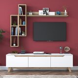 Kalune Design Bijeli/u prirodnoj boji TV set u dekoru oraha 180x49 cm Linh – | shoptok.hr