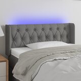  LED uzglavlje tamnosiv 93x16x78/88 cm od tkanine | shoptok.hr
