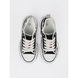 Shelvt Black women's sneakers with white inserts | Shoptok.si