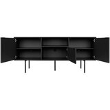 noo.ma Crna TV komoda 180x79x50 cm Bau – | shoptok.hr